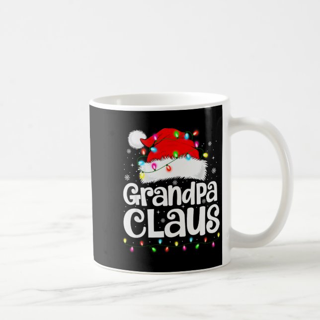Grandpa Claus Matching Family Christmas Funny Xmas Kaffeetasse (Rechts)