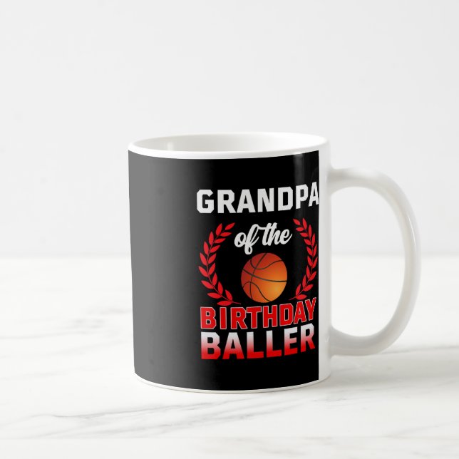 GRANDPA der Baller Basketball-Themenleiste am Gebu Kaffeetasse (Rechts)