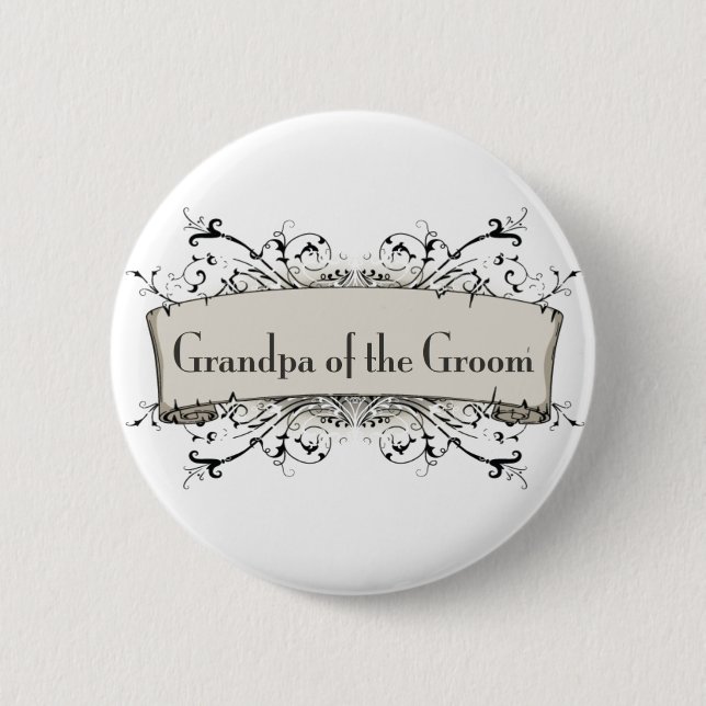*Grandpa des Bräutigams Button (Vorderseite)