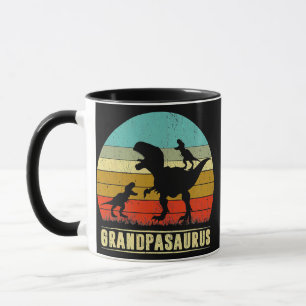 Grandpa Dinosaurier Grandpasaurus 2 Zwei Kinder Tasse