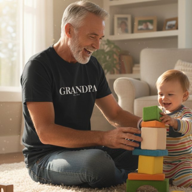 Grandpa Est Modern T-Shirt (Von Creator hochgeladen)