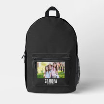 Grandpa Established Photo Grunge text