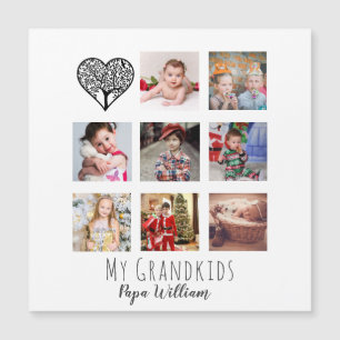 GRANDPA FOTO COLLAGE GIFT PROUD GRANDAD MAGNETKARTE