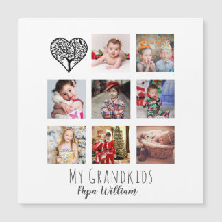 GRANDPA FOTO COLLAGE GIFT PROUD GRANDAD MAGNETKARTE