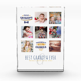 GRANDPA FOTO COLLAGE GIFT Proud Papa Pops Grampen