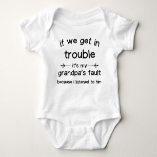 Grandpa Funny Baby Sprichwort Baby Strampler