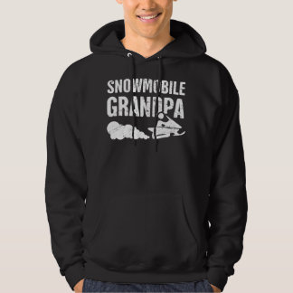 Grandpa Funny Sled Snow Mobiling Snowmobile  Hoodie