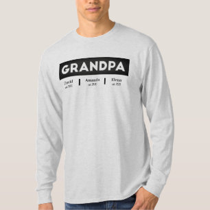 GRANDPA gehört zu GrandKids Names Vatertag T T-Shirt