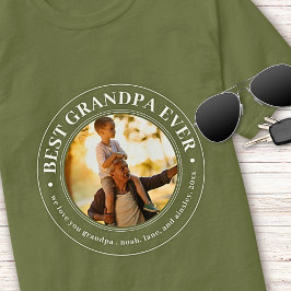 Grandpa Geschenk Liebe Papa Bestes Foto T-Shirt