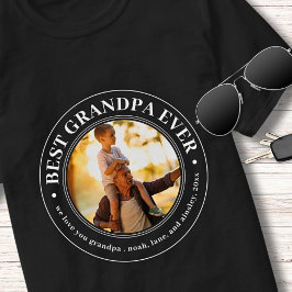 Grandpa Geschenk Liebe Papa Bestes Foto T-Shirt