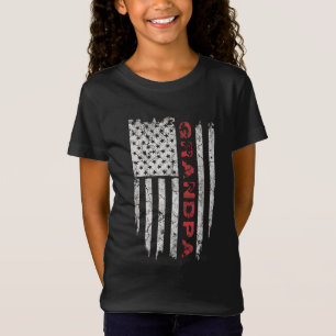 Grandpa-Geschenke der amerikanischen Flagge Vatert T-Shirt