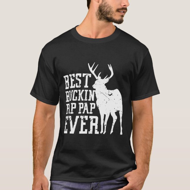 Grandpa Gramps Pap Papa Deer Jagd Geschenk Bow T-Shirt (Vorderseite)
