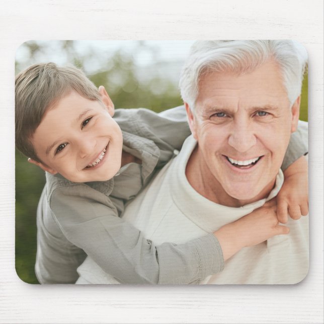 Grandpa Grandfather Grandad Personalized Photo Gif Mousepad (Vorne)