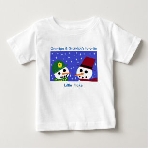 GRANDPA & GRANDPA'S LITTLE FLAKE BABY T-SHIRT