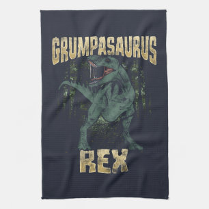 Grandpa Grumpasaurus Rex Dinosaur T Rex Geschirrtuch