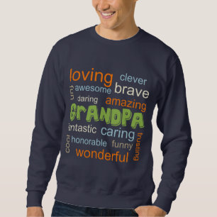 GRANDPA inspiriert WORD Cloud T-Shirt Sweatshirt