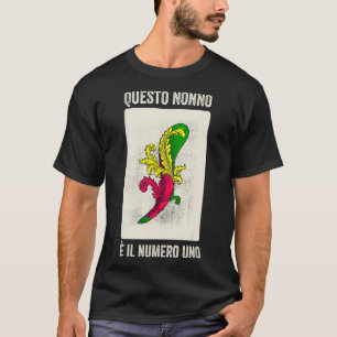 Grandpa Italienisch Spielskopade Nonno Scopa T-Shirt