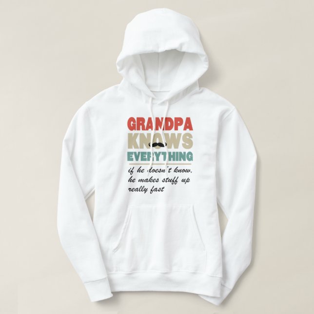 Grandpa knows everything shirt (Design vorne)