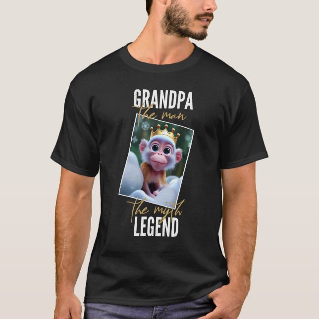 Grandpa  man  myth  legend  Father's Day   T-Shirt (Vorderseite)