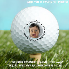 GRANDPA - Modernes Personalisiertes Foto - Golfer Golfball