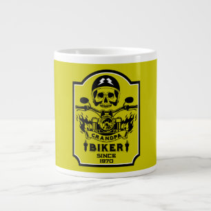 Grandpa Motorradfahrer Jumbo-Tasse