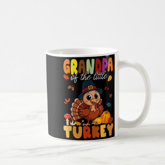 Grandpa Of The Little Turkey Thanksgiving Baby Sho Kaffeetasse (Rechts)