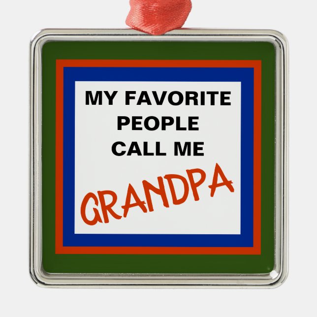 GRANDPA ORNAMENT AUS METALL (Vorne)