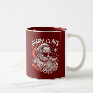 Grandpa Papa Claus Santa Funny Weihnachten Weihnac Zweifarbige Tasse