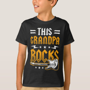 Grandpa Rocks Vater Guitar T-Shirt