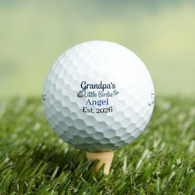 Grandpa’s Little Birdie Baby Keepsake Golf Ball (Insitu T-Shirt)