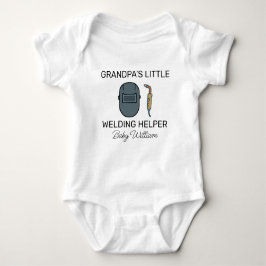 Grandpa’s Little Welding Helper - Cute Welder Baby Strampler