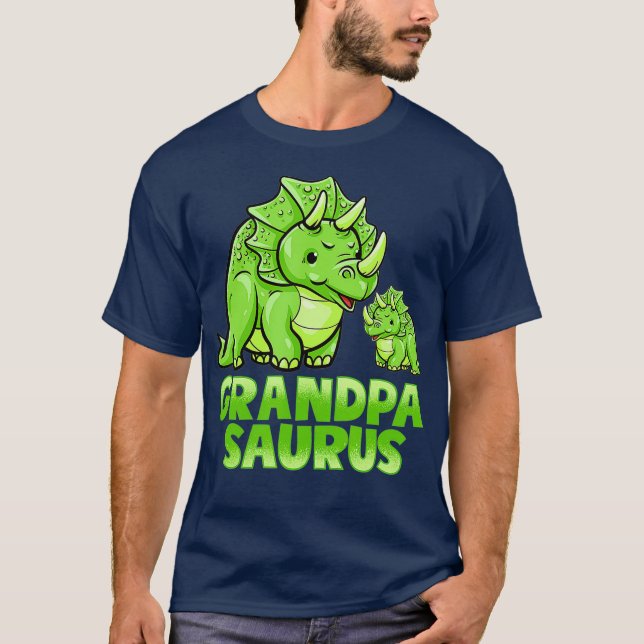 Grandpa Saurus Dinosaurier Funny Grandpasaurus für T-Shirt (Vorderseite)