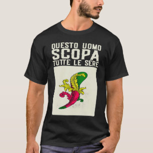 Grandpa Scopa Italienische Karte Spielspazierkarte T-Shirt