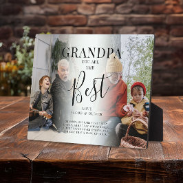 "GRANDPA" sind Sie die besten Foto, Name/s & Angeb Fotoplatte