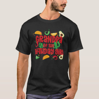 Grandpa Taco Twosday Fiesta Taco Geburtstags Thema T-Shirt