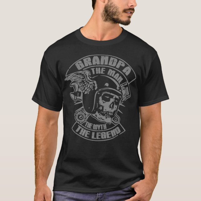 Grandpa The Man The Myth The Legend T-Shirt (Vorderseite)