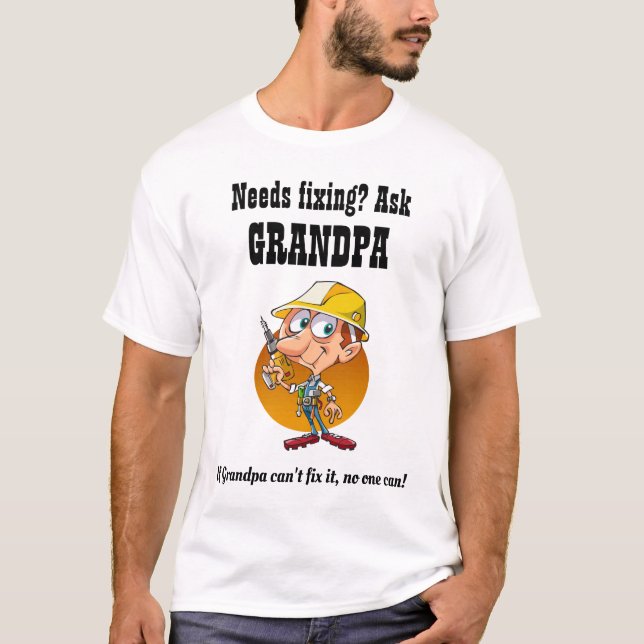 GRANDPA wird IT besiegen - Bester Bester Großvater T-Shirt (Vorderseite)