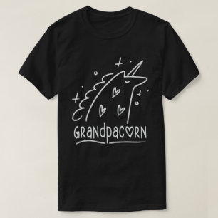 Grandpacorn Funny Unicorn Grandpa Fathers Day Gesc T-Shirt