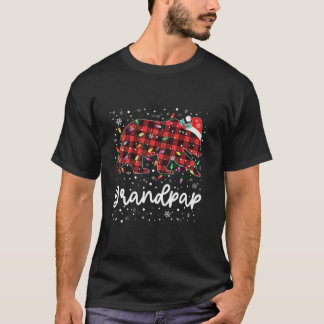 Grandpap Bear Red Kariert Christmas Pajama Merry X T-Shirt