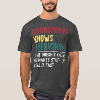 Grandpappy Know Everything Fathers Day für lustige T-Shirt