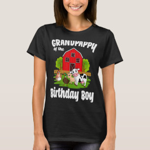 Grandpappy of the Birthday Boy Farm Animal Bday Pa T-Shirt