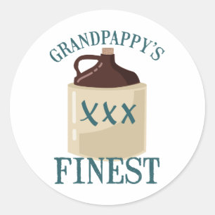Grandpappy's Fest Runder Aufkleber