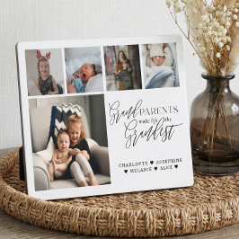 Grandparents Make Life The Grandest Photo Collage Fotoplatte