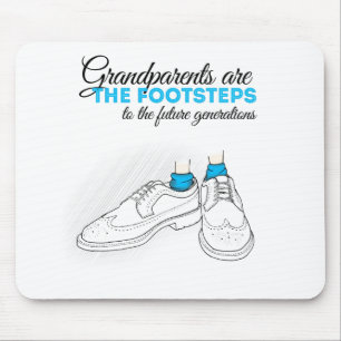 Grandparents pflügt the footsteps to the future z mousepad