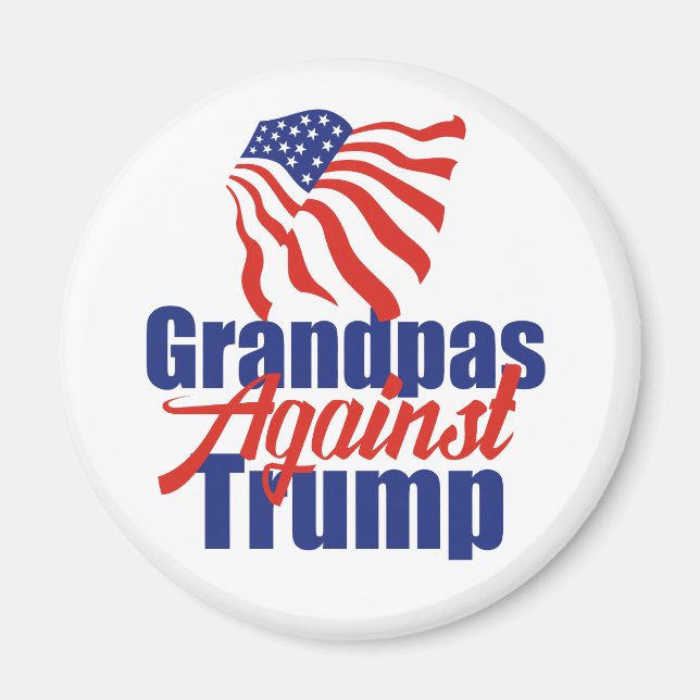 Grandpas Against Trump 2024 Election Political Magnet (Vorne)