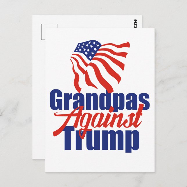 Grandpas Against Trump 2024 Election Political Postkarte (Vorne/Hinten)