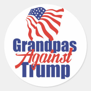 Grandpas Against Trump 2024 Election Political Runder Aufkleber