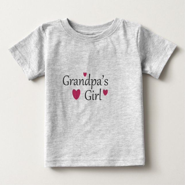 Grandpas Girl Baby T Shirt (Vorderseite)