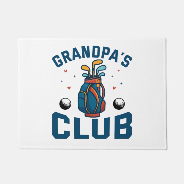 Grandpas Golf Club-Geschenk Funny Fußmatte (Vorderseite)