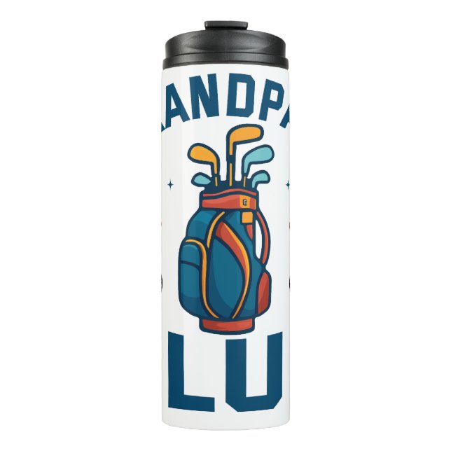 Grandpas Golf Club-Geschenk Funny Thermosbecher (Vorderseite)
